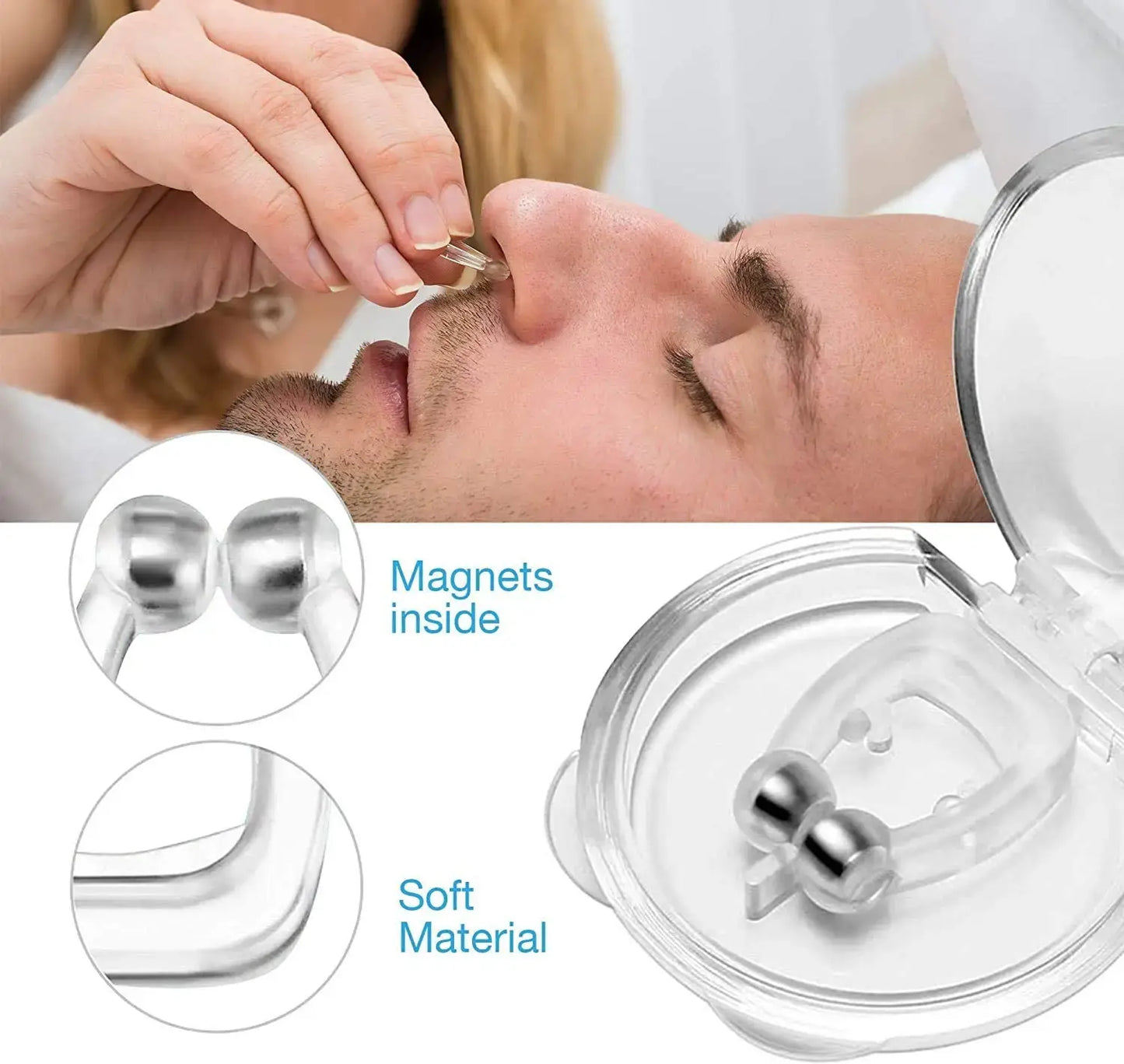 Anti-Snore Magnetic Nose Clip